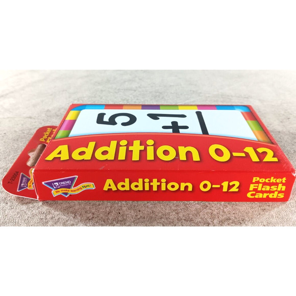 TREND Addition 0-12 Pocket Flash Cards T-23004 UPC 078628230048 - Picture 3 of 3